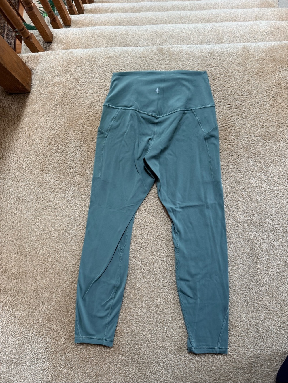 lululemon athletica Girls' Slate Green High-Rise Leggings